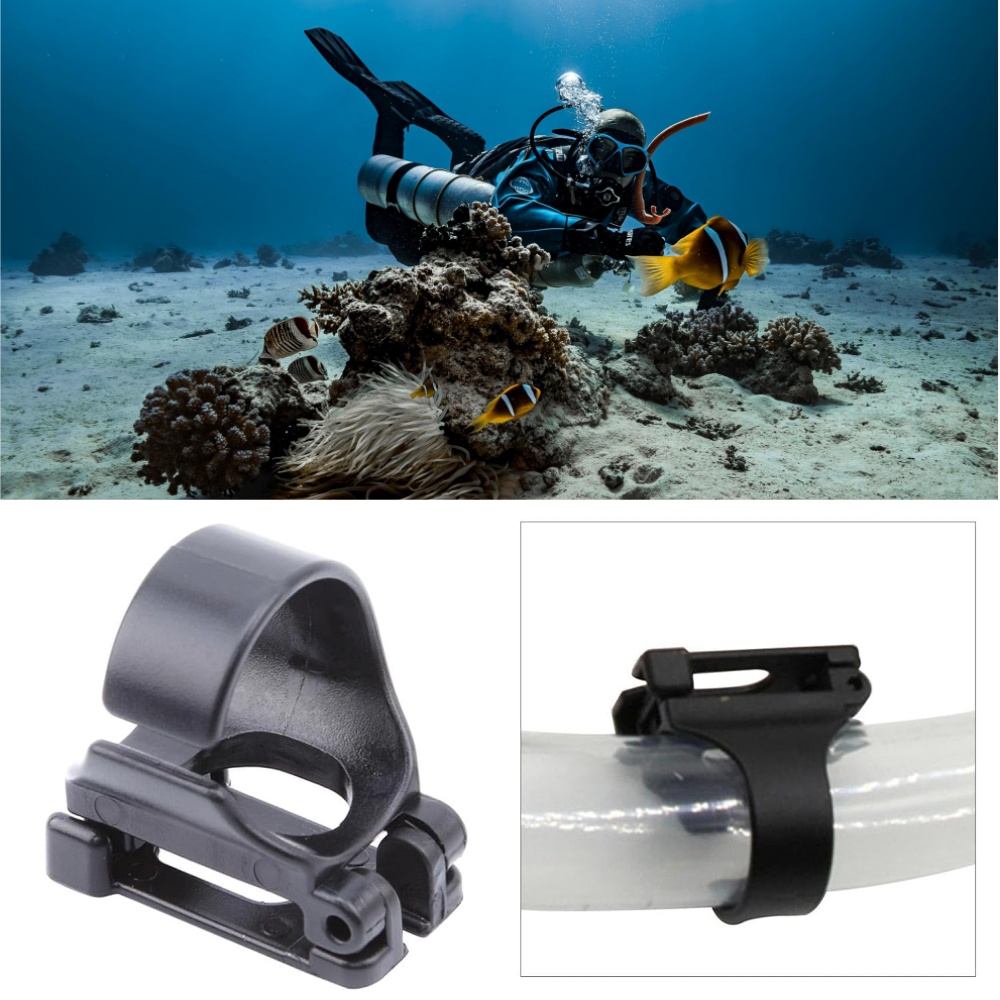 Silicone Mask Bracket - プラスチッククリップシュノーケルマスクキーパーホルダーリテーナースキューバダイビング用シリコーンシュノーケルバックルゴーグルバックルシリコーンチューブバックル