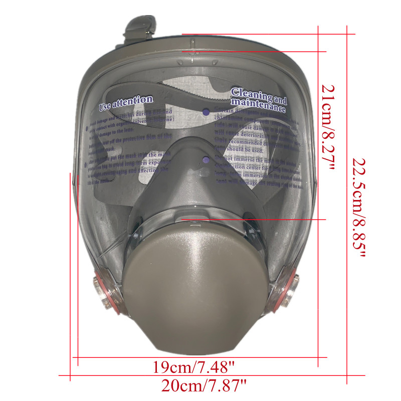 フルフェイススプレー保護マスク、工業用防毒マスクマスク、新型 - Dust Mask Construction のレビューと価格