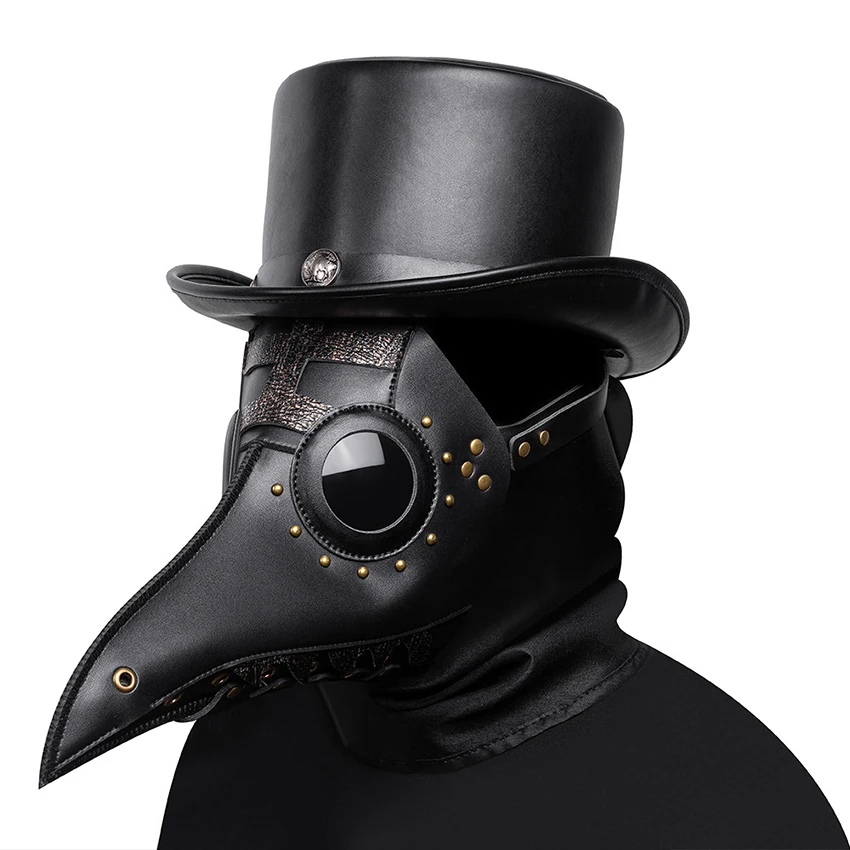 スチームパンク風ペスト医師マスクコスプレハロウィンレザーゴシ - Disposable Surgical Mask のレビューと価格
