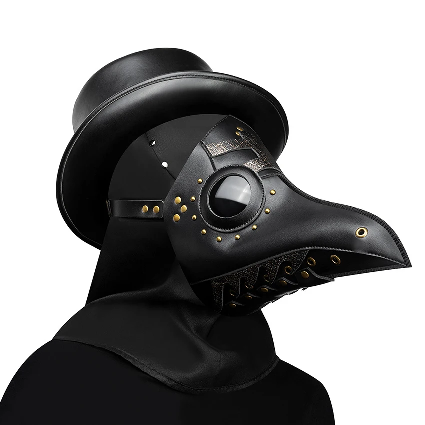 スチームパンク風ペスト医師マスクコスプレハロウィンレザーゴシ - Disposable Surgical Mask のレビューと価格