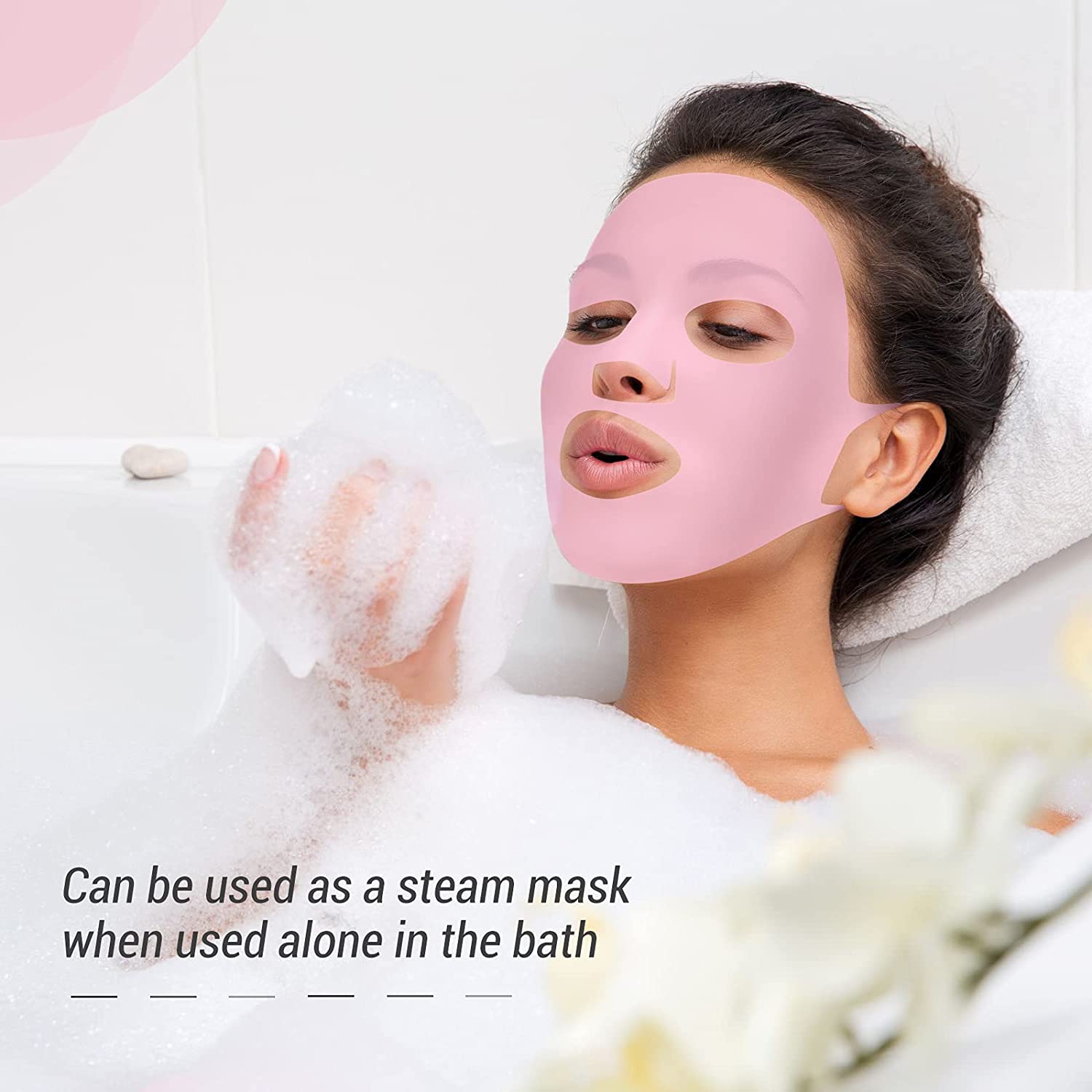 シートマスク用再利用可能なシリコンフェイスマスクホルダー、保 - Silicone Mask Bracket のレビューと価格