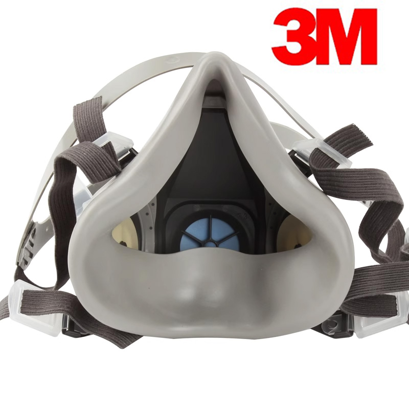 3M6200 自己吸着式フィルターガスマスク ハーフマスク  - Dust Mask Construction のレビューと価格